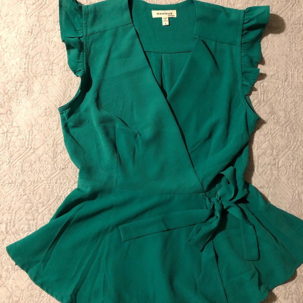 Never worn green blouse - perfect for work or play